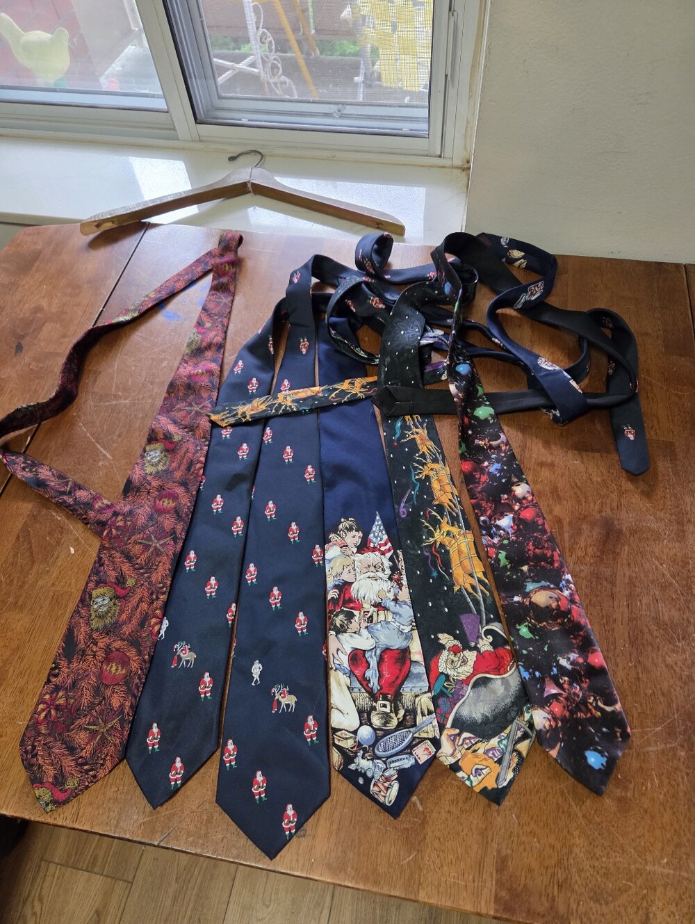 Christmas Ties Lot of 6 Men's Holiday Novelty Ralph Marlin Stafford